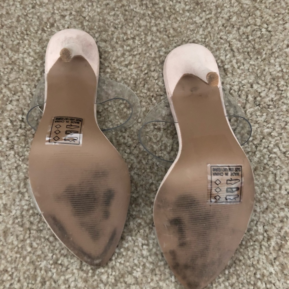 Cute clear strap nude heels!! - Picture 4 of 4